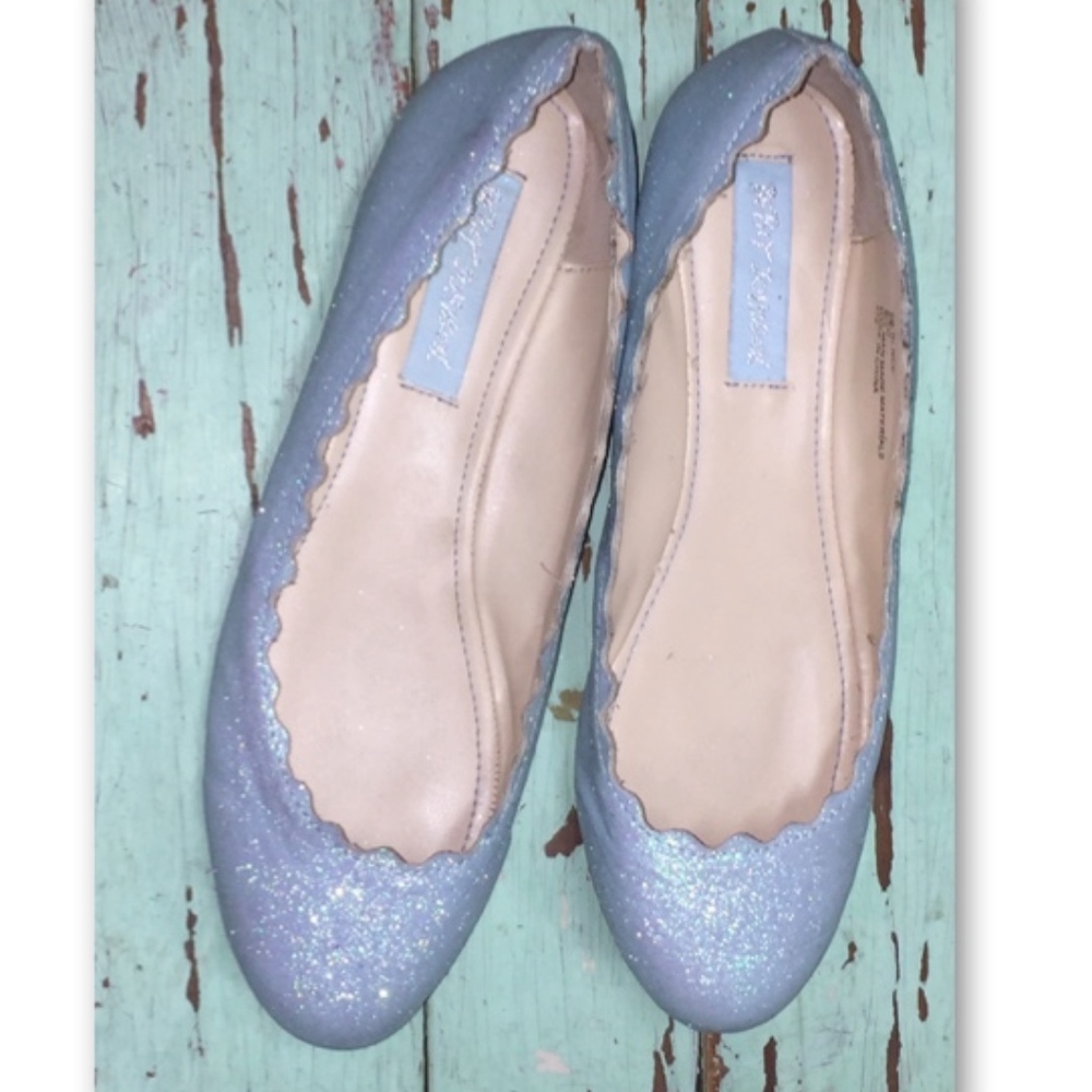 Betsey Johnson 'Dance' Slip On Glitter Flats - Picture 3 of 8